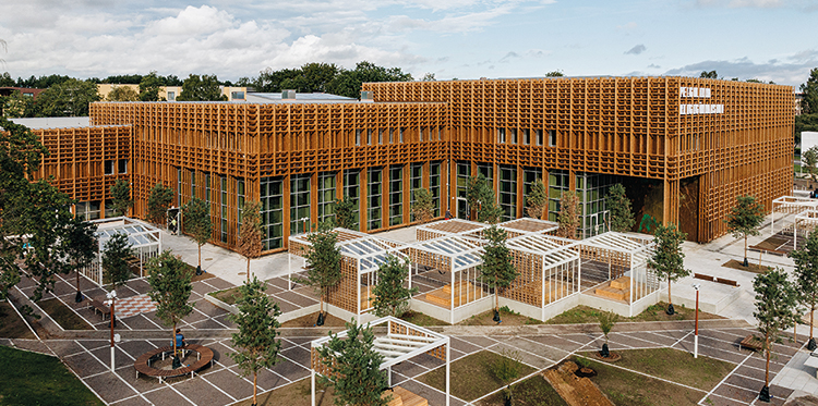 Ett landmärke i modern träarkitektur