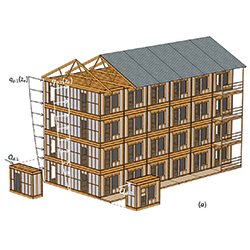 För tillfället är bostadsbyggandet lågt i Sverige jämfört med omfattningen för några år sedan. Detta påverkar inte minst moderna hustillverkare som bygger flerbostadshus av prefabricerade trämoduler. Under denna lågkonjunktur finns det företag som har satsat på att analysera och vidareutveckla sina produkter i samverkan med akademin.