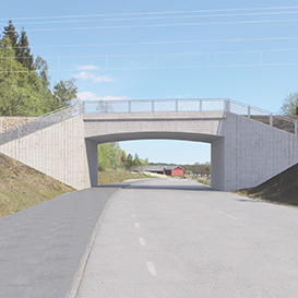 Efter flera års utveckling har Norrbotniabanan tillämpat Trafikverkets standardiserade plattrambroar i sin projektering. De 12 och 16 m långa enkelspårsbroarna, som är först ut, används nu på 25 ställen på sträckan Umeå-Skellefteå.