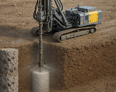 Dimensionering av jetinjekterad stödkonstruktion