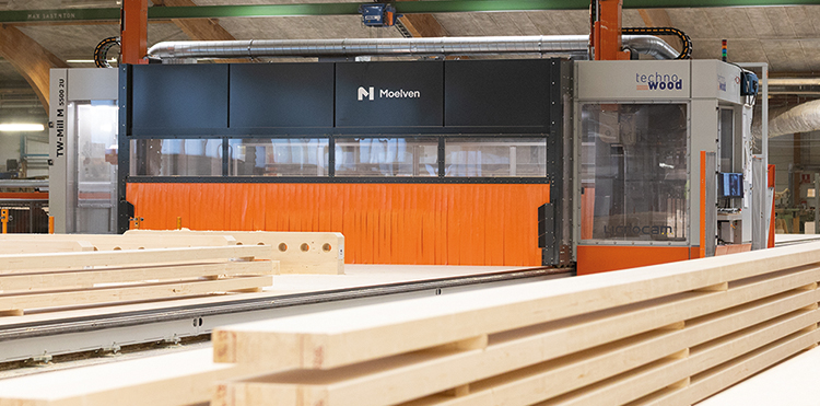 Moelven Limtre först i Europa med toppmodern CNC-maskin