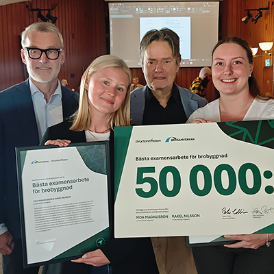 Bästa examensarbete inom brobyggnad 2026